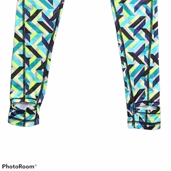 Victoria's Secret VSX Sport Women Blue Active graphic yoga Pants XS @M2 - Picture 6 of 10